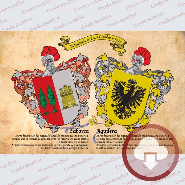 Escudo Heráldico Digital Bodas/Aniversarios