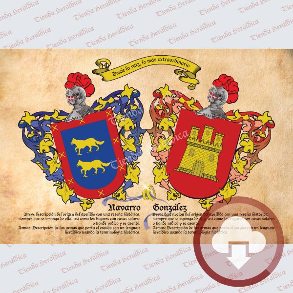 Escudo Heráldico Digital Bodas/Aniversarios