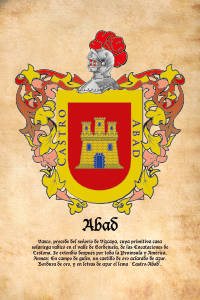 Escudo heráldico del apellido ABAD