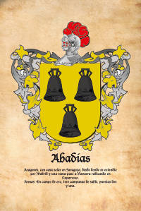 Escudo heráldico del apellido ABADIAS