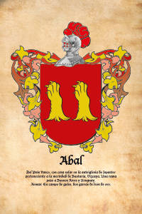 Escudo heráldico del apellido ABAL