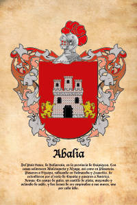 Escudo heráldico del apellido ABALIA