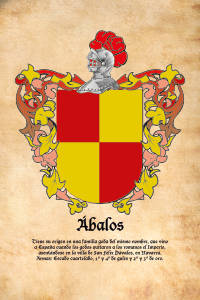 Escudo heráldico del apellido ABALOS