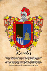 Escudo heráldico del apellido ABANADES