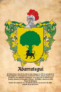 Escudo heráldico del apellido ABARRATEGUI