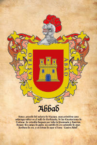 Escudo heráldico del apellido ABBAD