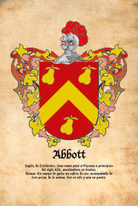 Escudo heráldico del apellido ABBOTT