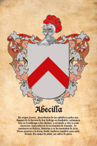 Escudo heráldico del apellido ABECILLA