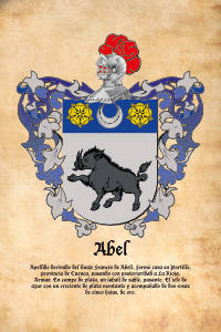 Escudo heráldico del apellido ABEL