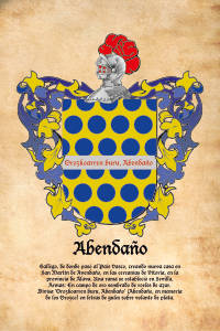 Escudo heráldico del apellido ABENDAÑO