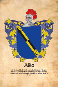 Escudo heráldico del apellido ABIA