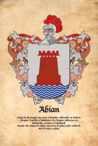 Escudo heráldico del apellido ABIAN