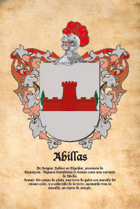 Escudo heráldico del apellido ABILLAS