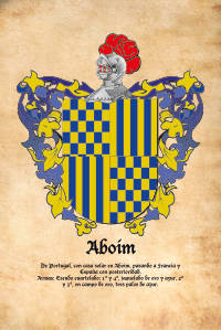 Escudo heráldico del apellido ABOIM