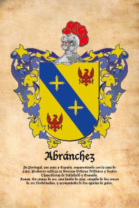 Escudo heráldico del apellido ABRANCHEZ