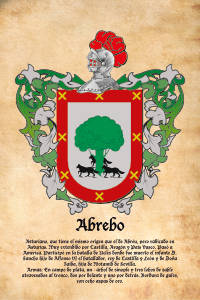 Escudo heráldico del apellido ABREBO