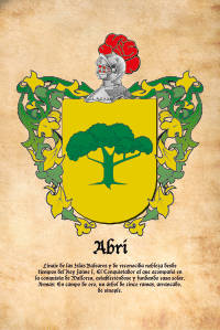 Escudo heráldico del apellido Abri