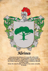 Escudo heráldico del apellido Abrines