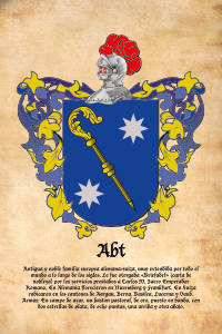 Escudo heráldico del apellido ABT