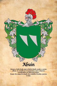 Escudo heráldico del apellido ABUIN
