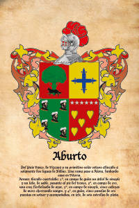 Escudo heráldico del apellido ABURTO