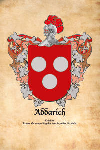 Escudo heráldico del apellido ADDARICH