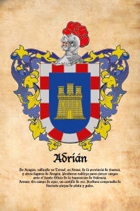 Escudo heráldico del apellido ADRIAN