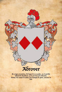 Escudo heráldico del apellido ADROVER