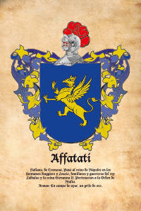 Escudo heráldico del apellido AFFATATI