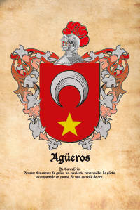 Escudo heráldico del apellido AGÜEROS