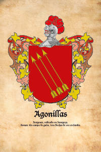 Escudo heráldico del apellido Agonillas