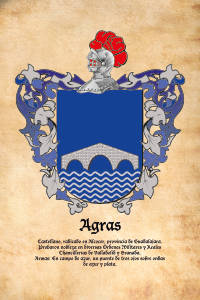 Escudo heráldico del apellido AGRAS