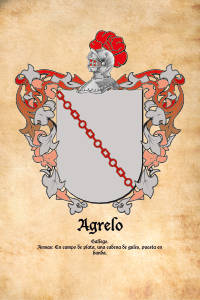 Escudo heráldico del apellido AGRELO