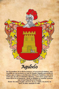 Escudo heráldico del apellido AGUDELO