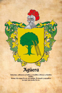 Escudo heráldico del apellido AGUERA
