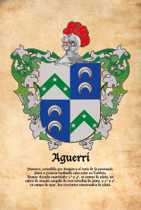 Escudo heráldico del apellido AGUERRI