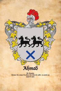 Escudo heráldico del apellido AHMAD