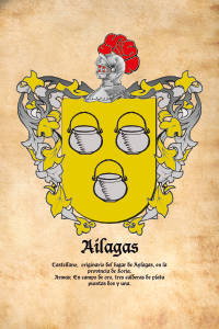 Escudo heráldico del apellido AILAGAS