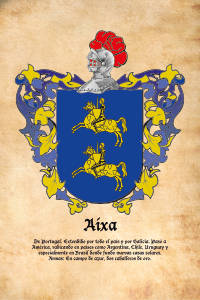 Escudo heráldico del apellido AIXA
