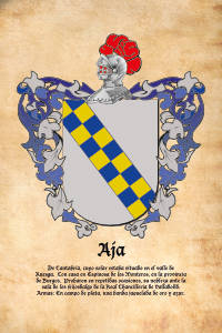 Escudo heráldico del apellido AJA