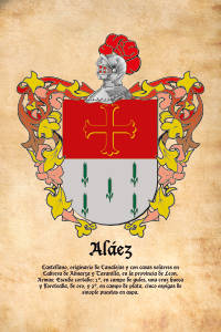 Escudo heráldico del apellido ALAEZ
