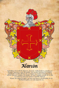 Escudo heráldico del apellido ALARCON