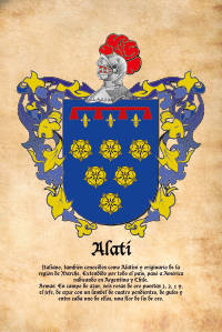 Escudo heráldico del apellido ALATI