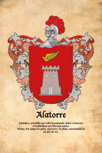 Escudo heráldico del apellido ALATORRE