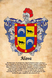 Escudo heráldico del apellido ALAVA