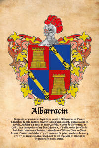 Escudo heráldico del apellido ALBARRACIN