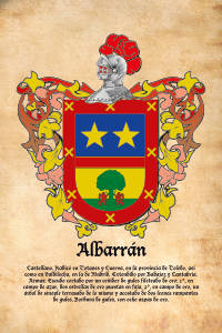 Escudo heráldico del apellido ALBARRAN