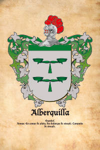 Escudo heráldico del apellido ALBERQUILLA