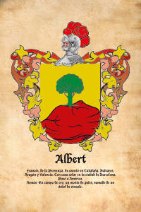 Escudo heráldico del apellido ALBERT