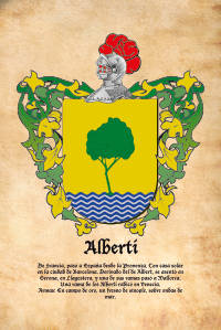 Escudo heráldico del apellido ALBERTI